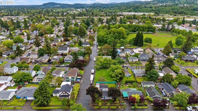 aerial view of residential area