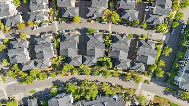 bird's eye view featuring a residential view