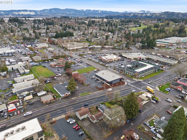 818 NE Division St, Gresham, OR 97030 - drone / aerial view with a mountain view