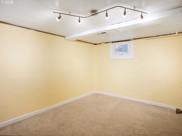 4214 NE Hassalo St, Portland, OR 97213 - basement featuring carpet floors and baseboards