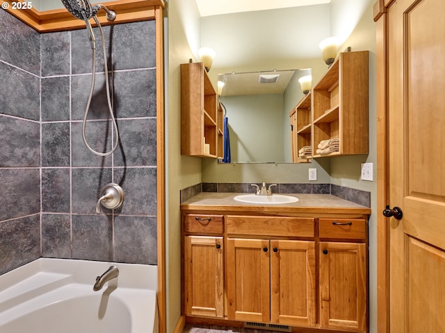 111 5th St, Silverton, OR 97381 - bathroom with vanity and bathing tub / shower combination
