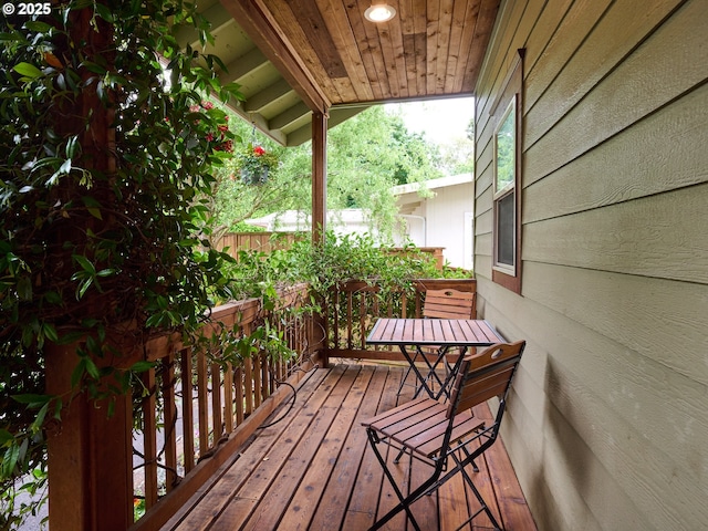 111 5th St, Silverton, OR 97381 - view of wooden deck