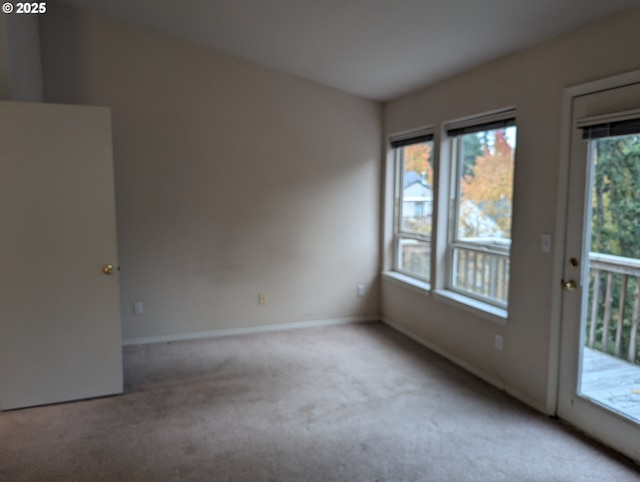 empty room with carpet and plenty of natural light