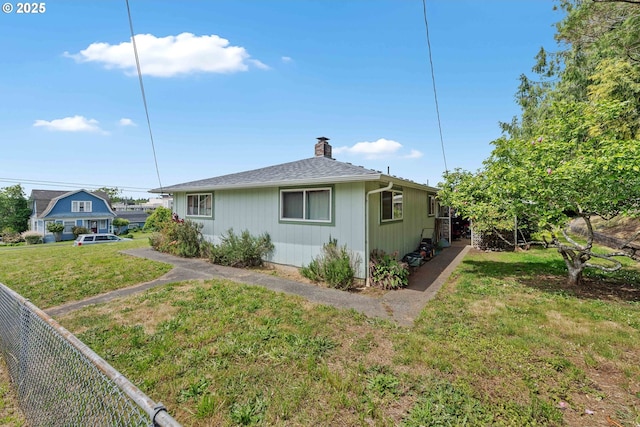110 N Dean St, Coquille, OR 97423 - view of home's exterior featuring a chimney
