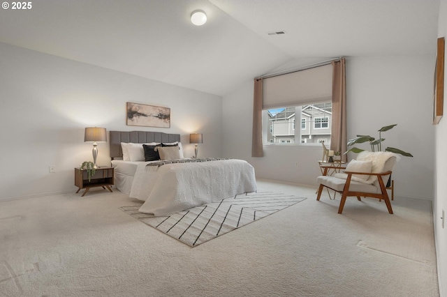30326 SW Ruth St Unit 58, Wilsonville, OR 97070 - bedroom featuring visible vents, carpet flooring, and lofted ceiling