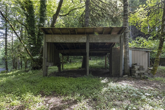 18570 Oakdale Rd, Dallas, OR 97338 - view of outbuilding with a forest view