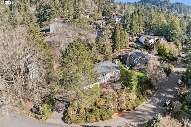 4401 SW Westdale Dr, Portland, OR 97221 - bird's eye view featuring a wooded view