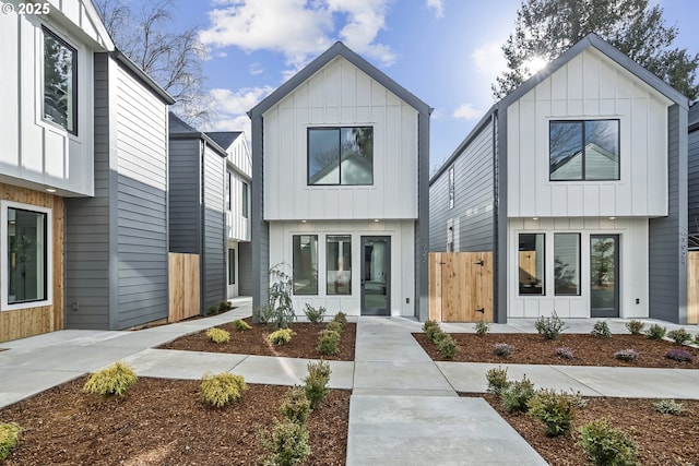 view of front of home with board and batten siding