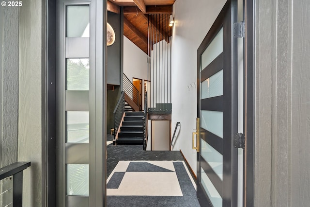 3777 Parkwood Way W, Linn, OR 97068 - entryway featuring wooden ceiling