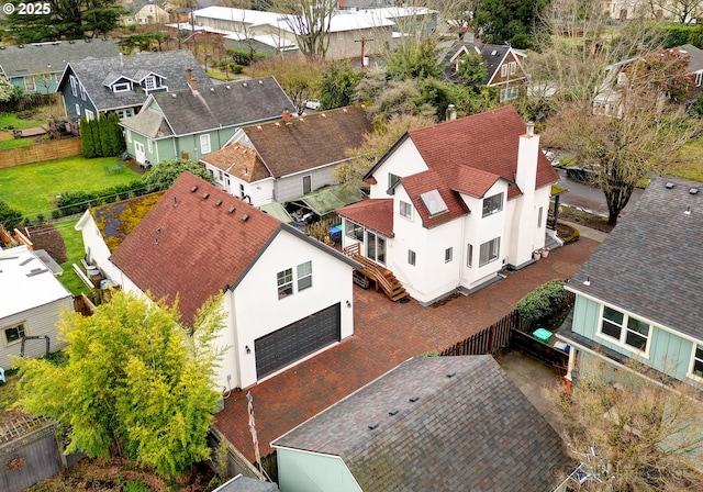 birds eye view of property featuring a residential view