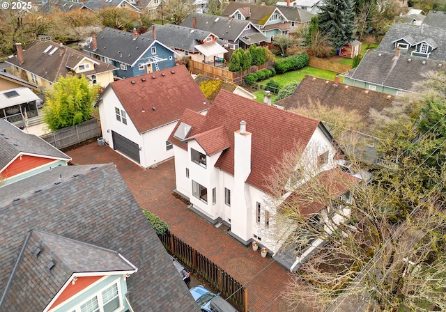 bird's eye view featuring a residential view