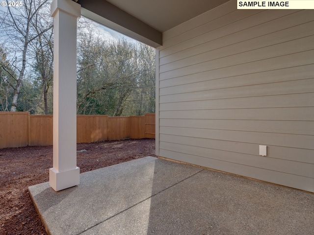 view of patio / terrace featuring a fenced backyard