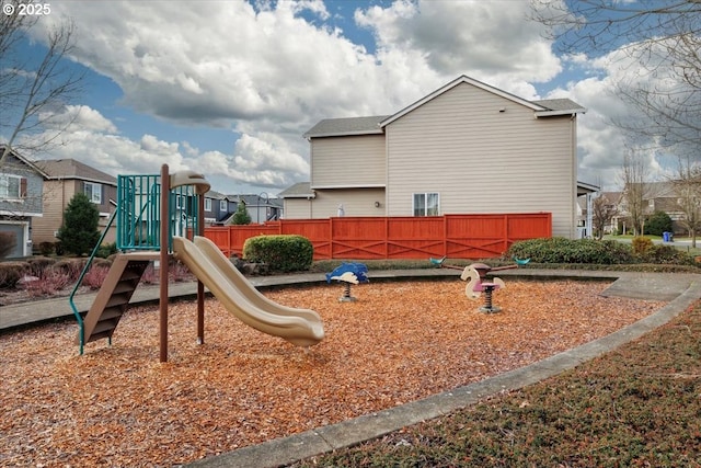 view of jungle gym