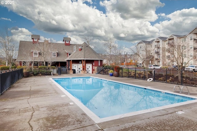 view of pool with a patio