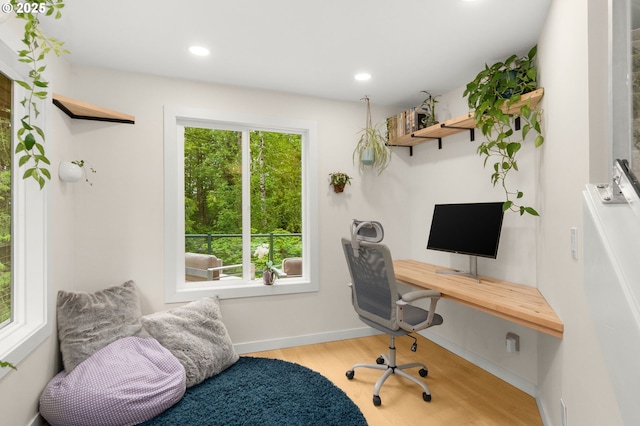 9990 SW Morrison St, Portland, OR 97225 - office space featuring wood finished floors, recessed lighting, and baseboards