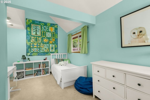 9990 SW Morrison St, Portland, OR 97225 - bedroom with carpet flooring and vaulted ceiling