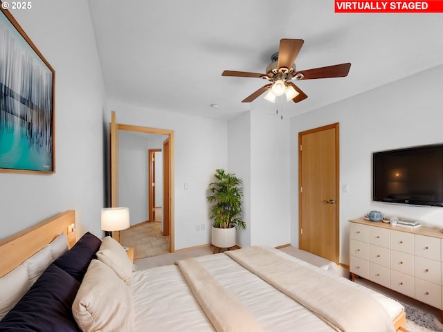 bedroom featuring baseboards