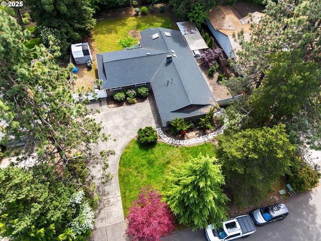 birds eye view of property