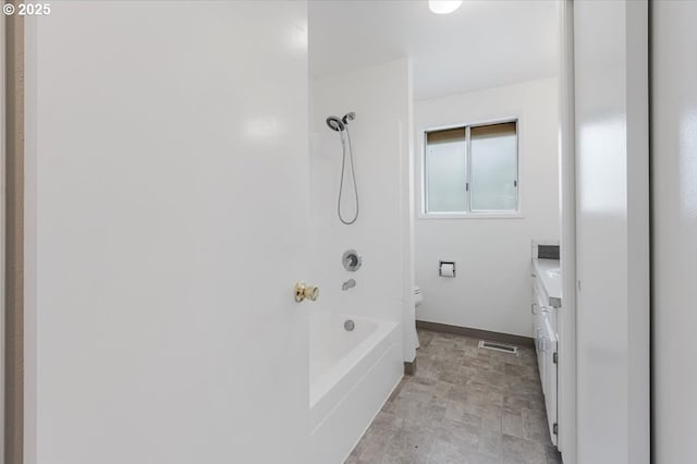 10700 NE 46th St, Vancouver, WA 98682 - full bathroom with toilet, vanity, bathtub / shower combination, and baseboards