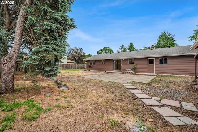 10700 NE 46th St, Vancouver, WA 98682 - back of property with a fenced backyard and a patio