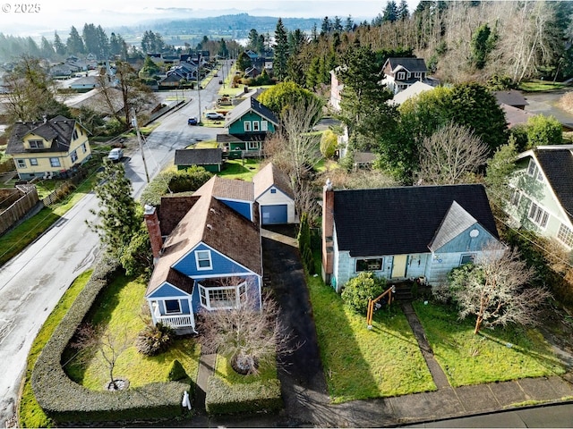 drone / aerial view featuring a residential view