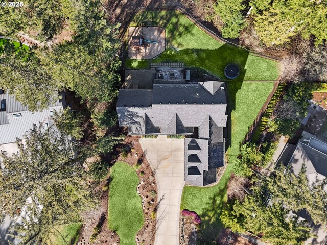 5441 NW Rubicon Ln, Portland, OR 97229 - aerial view of property and surrounding area