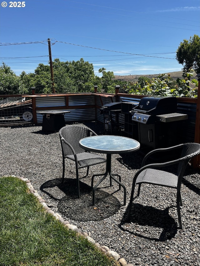 475 Burnham Ave, Maupin, OR 97037 - view of patio with area for grilling