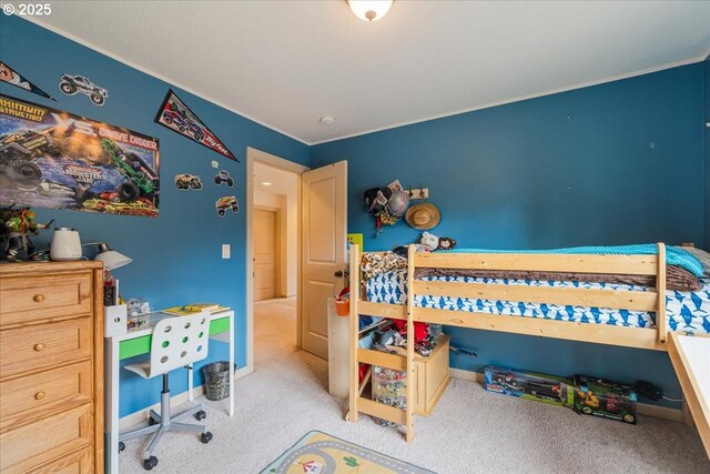 17544 SW Keystone Ct, Beaverton, OR 97007 - carpeted bedroom with crown molding and baseboards