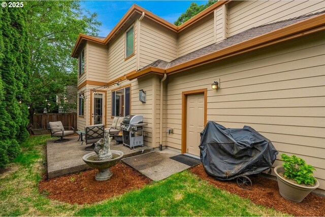 17544 SW Keystone Ct, Beaverton, OR 97007 - rear view of property featuring a patio and outdoor lounge area