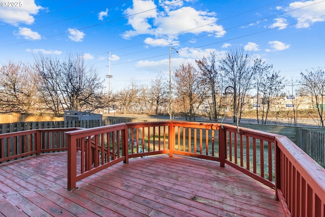 view of wooden terrace