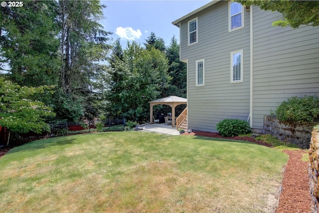 12919 NE 37th Ct, Vancouver, WA 98686 - view of yard with a gazebo and a patio area