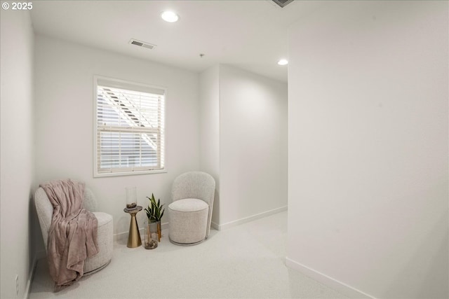 4891 NW Blandy Ter, Portland, OR 97229 - sitting room featuring recessed lighting, baseboards, and carpet