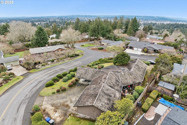 drone / aerial view featuring a residential view