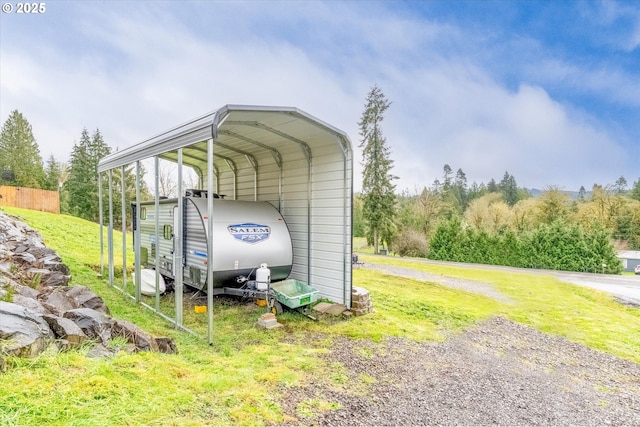110 Axis Rd, Castle Rock, WA 98611 - view of car parking featuring a carport and driveway