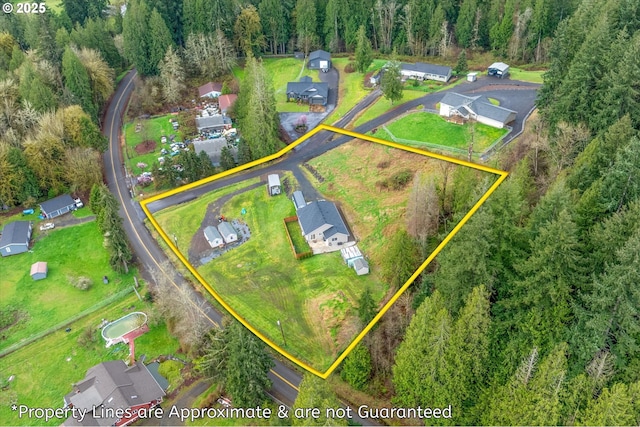 110 Axis Rd, Castle Rock, WA 98611 - aerial overview of property's location with property parcel outlined