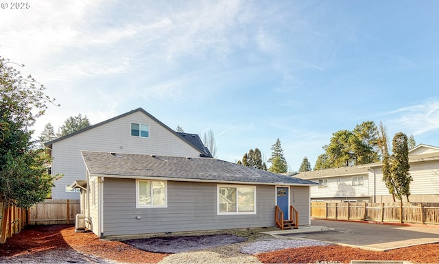 view of rear view of property