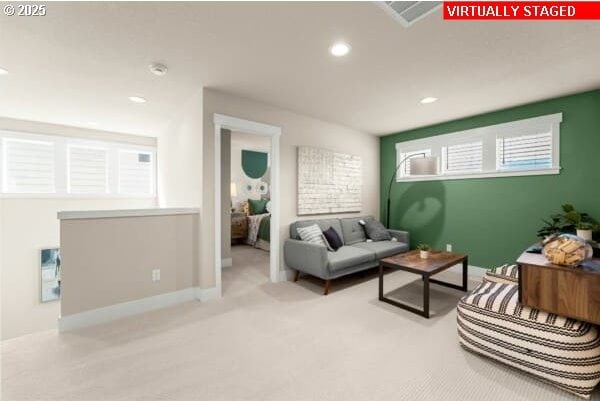 10494 SE Reverent Rd Unit 315, Happy Valley, OR 97086 - carpeted living area with recessed lighting