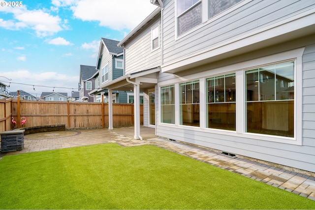 view of yard with a patio