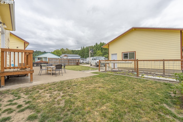 245 NE Balm St, Sheridan, OR 97378 - view of yard with a patio and a wooden deck
