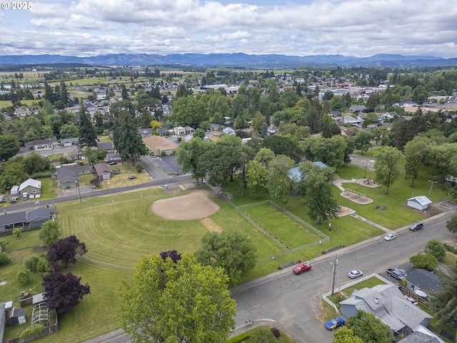 245 NE Balm St, Sheridan, OR 97378 - aerial perspective of suburban area with mountains