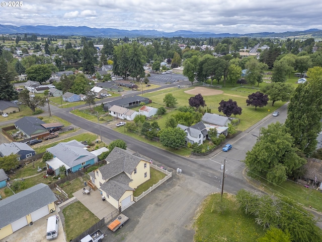 245 NE Balm St, Sheridan, OR 97378 - aerial view of residential area with mountains