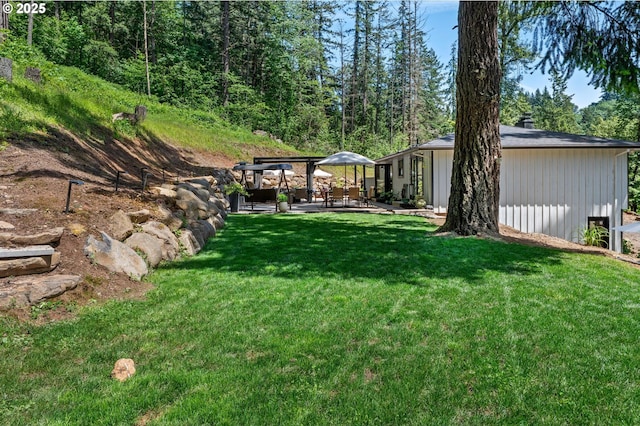 19919 SE Borges Rd, Damascus, OR 97089 - view of grassy yard featuring a patio