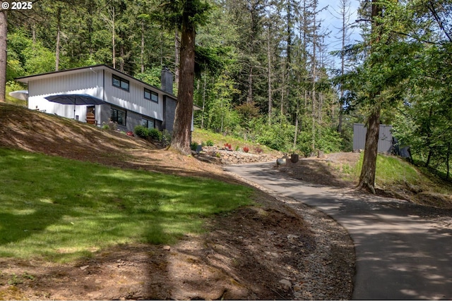 19919 SE Borges Rd, Damascus, OR 97089 - view of grassy yard featuring a forest view