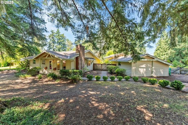 16511 NE Wasco St, Portland, OR 97230 - ranch-style house featuring a porch and a chimney