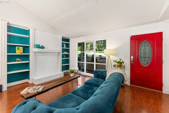 16511 NE Wasco St, Portland, OR 97230 - living room with vaulted ceiling and wood finished floors
