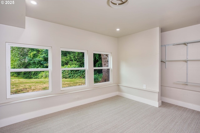 33500 E Bell Rd, Corbett, OR 97019 - unfurnished bedroom with multiple windows, carpet flooring, and recessed lighting