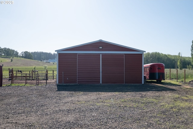 31501 Stoltz Hill Rd, Lebanon, OR 97355 - view of pole building featuring fence and a rural view