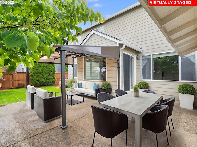 42019 NW Oak Way, Banks, OR 97106 - view of patio with an outdoor living space