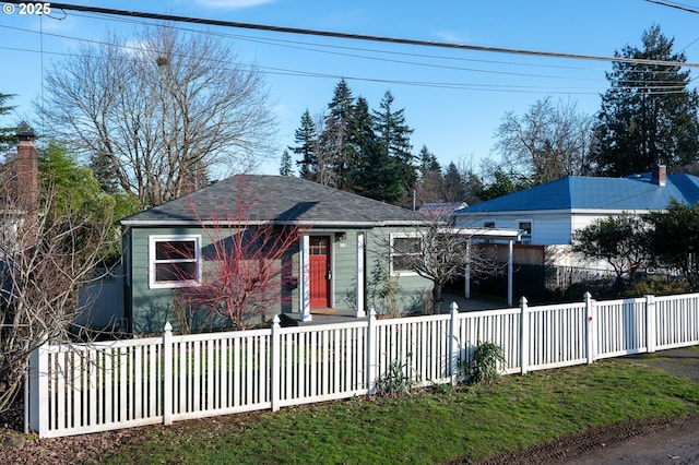 view of front of property