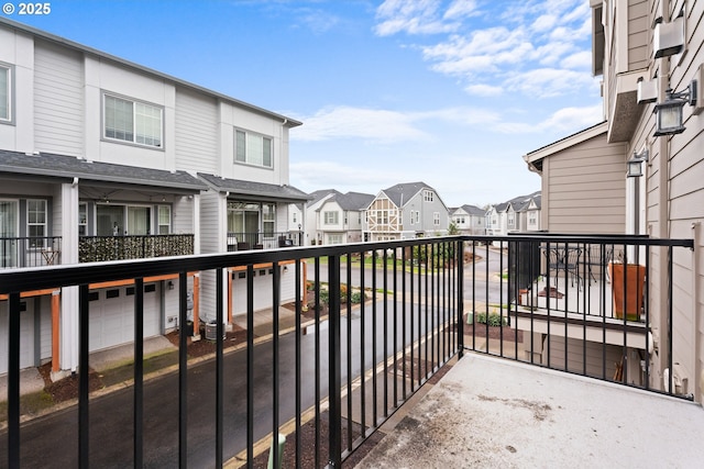 balcony with a residential view